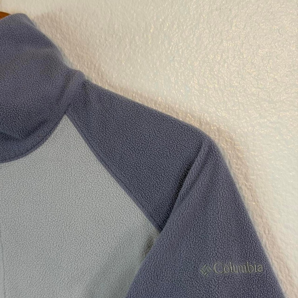 Columbia Colorblock Fleece 1/4 Zip Sweater Artic Air Blue Women's Sz M Gorpcore - Picture 6 of 8